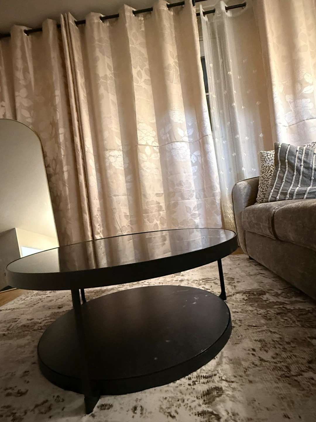 IKEA FRÖTORP Coffee Table – Black Glass, 88 cm - photo 5