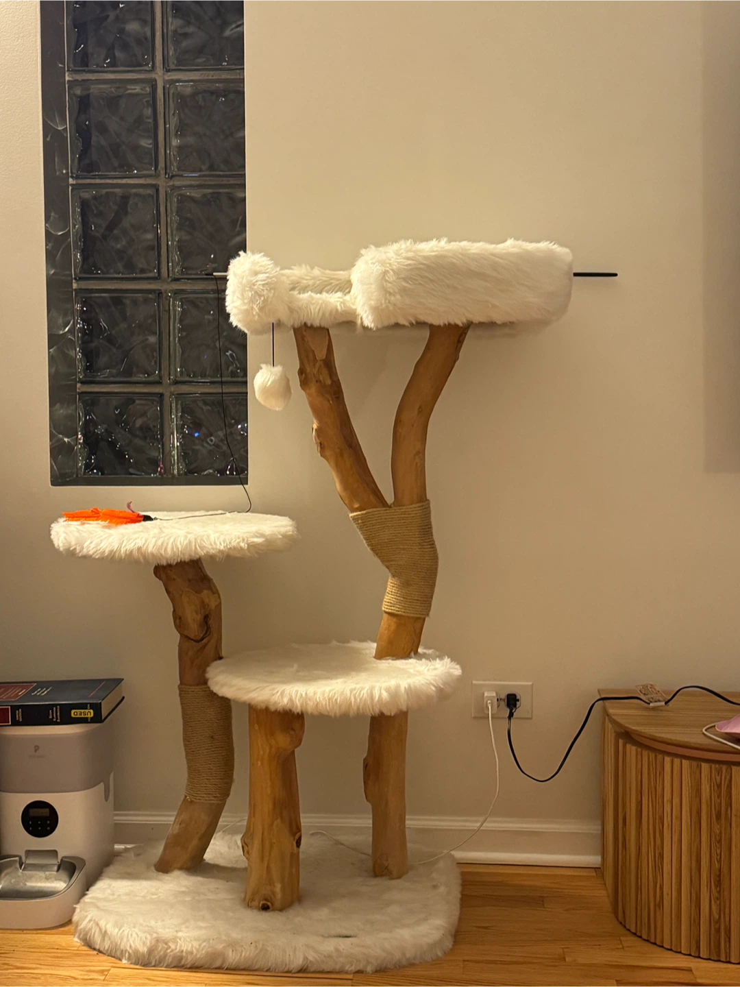 Natural Wood Cat Tree