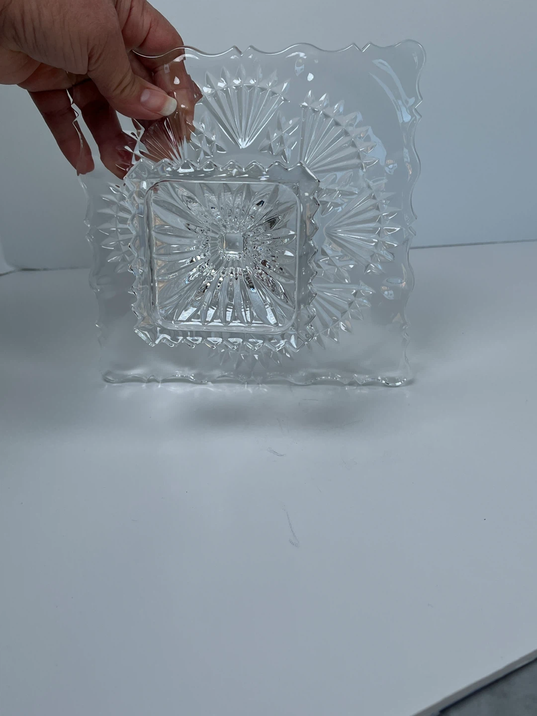 Vintage Crystal Mini Cake Stand - photo 3