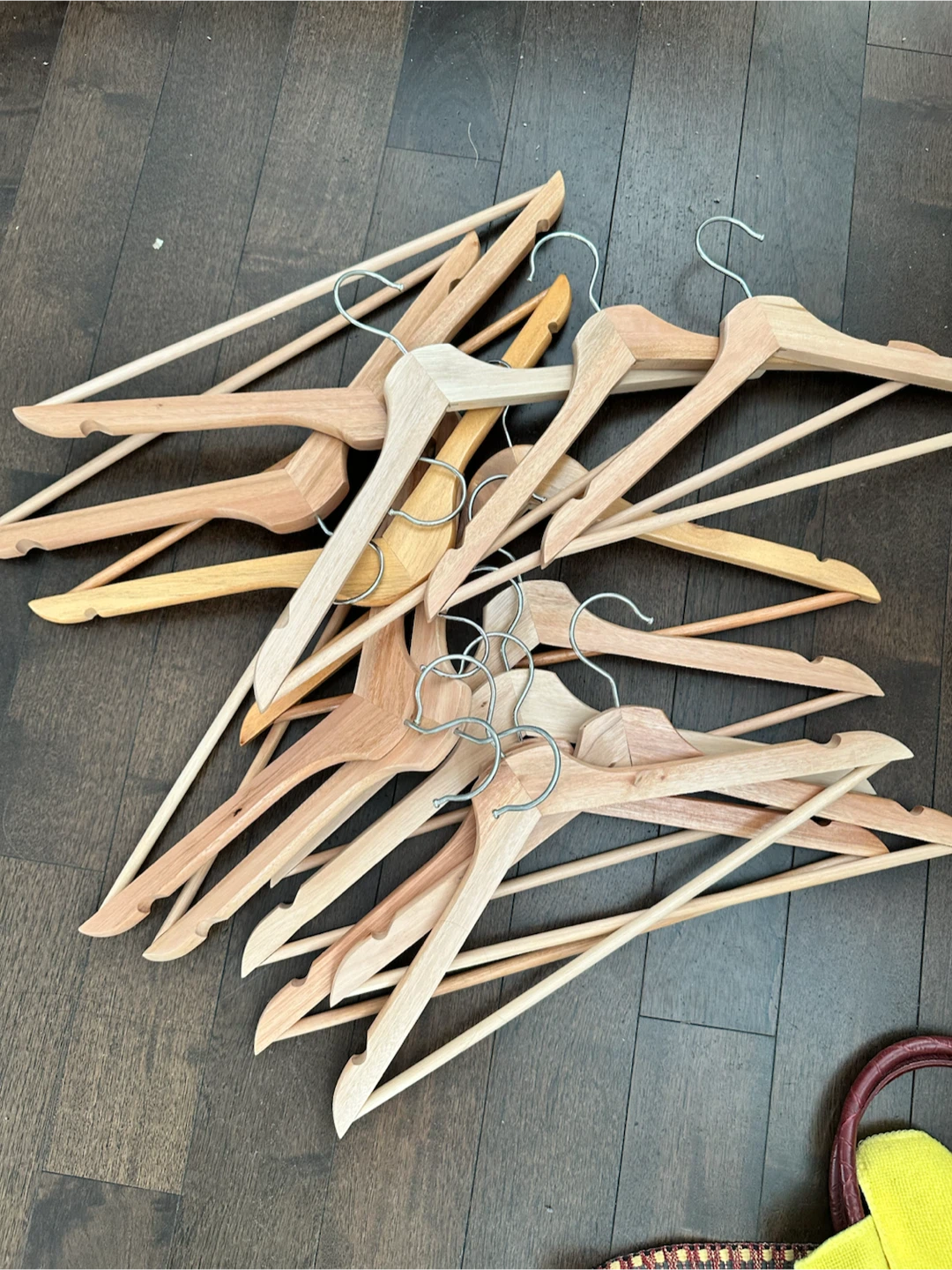 Set of 30 Wooden Clothing Hangers