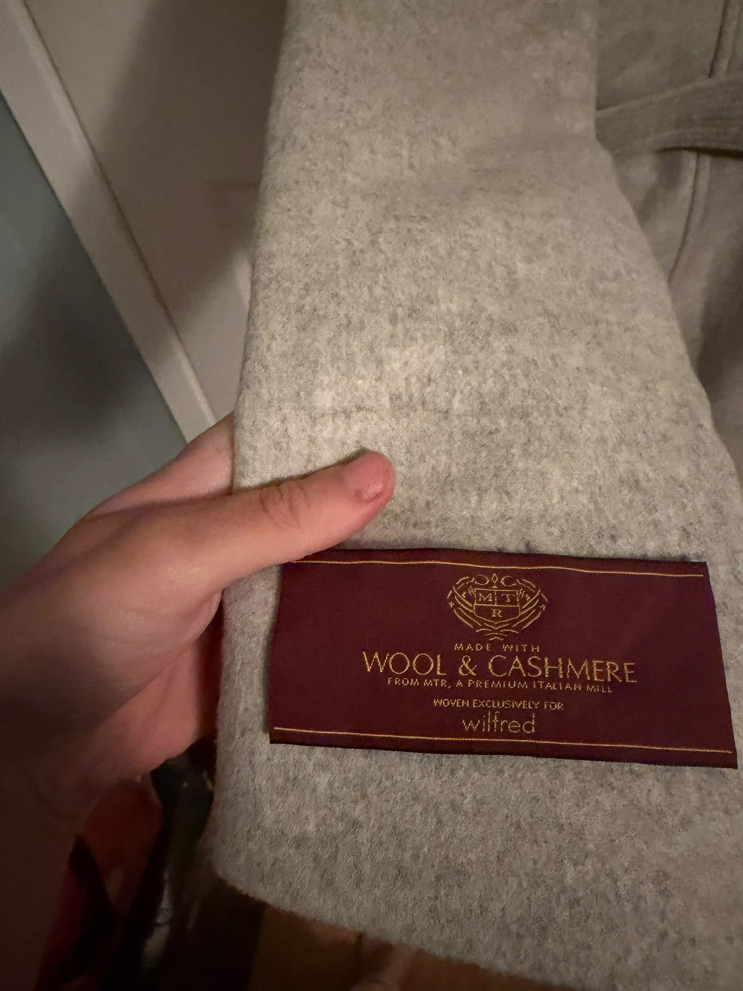 Women Wilfred borda heather white wool and cashmere size Xs - photo 3