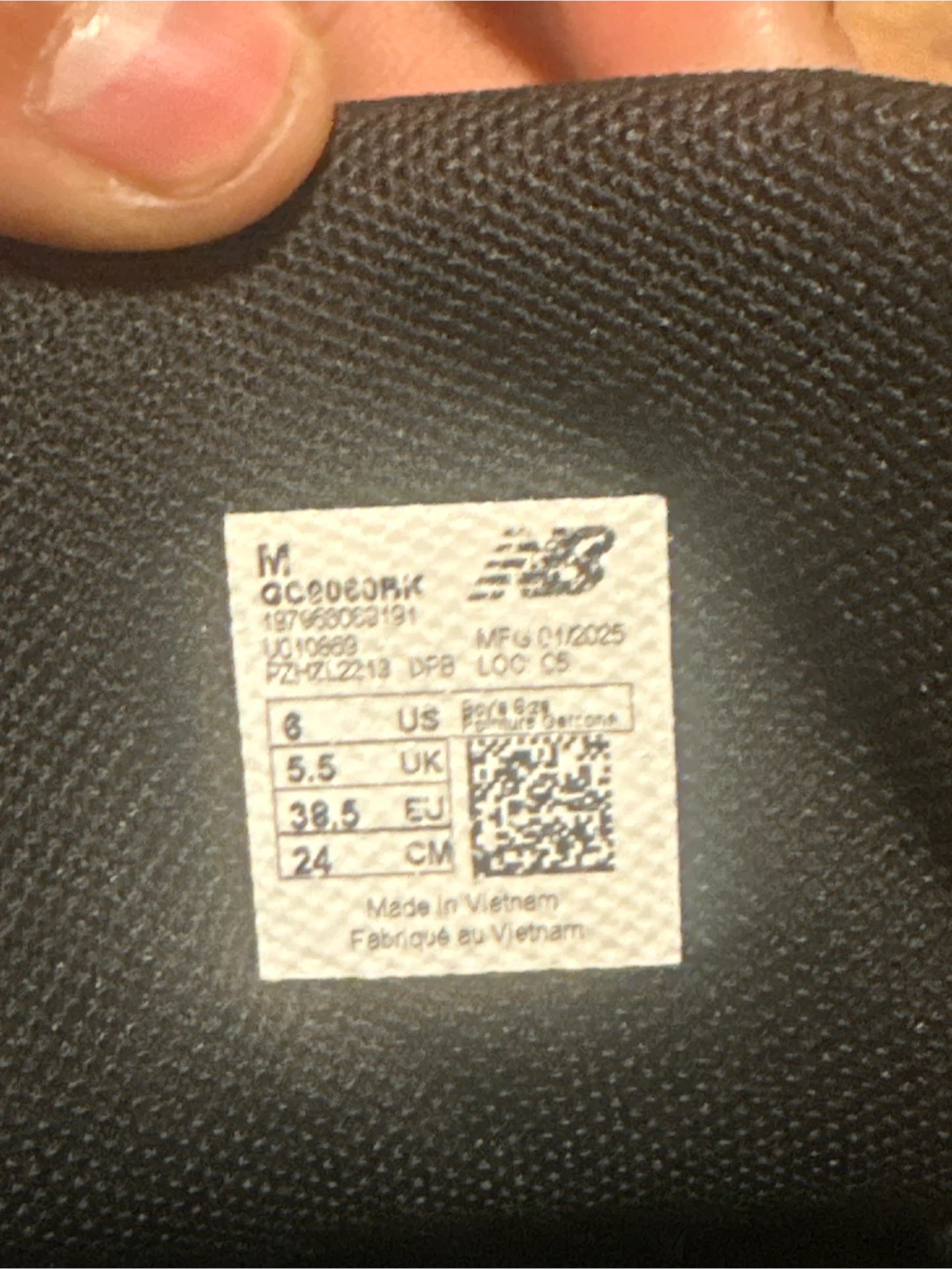 NEW BALANCE BLACK 1960 - photo 3