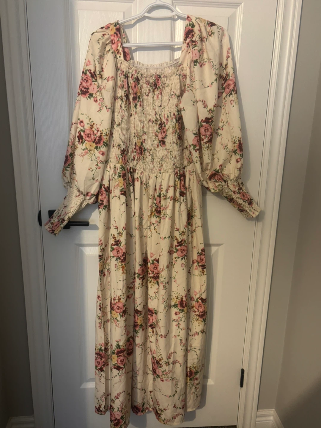 Floral Long Sleeve Maxi Dress