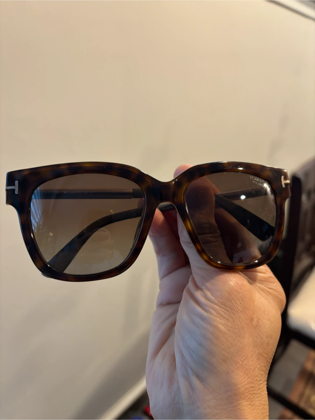 Tom Ford Polarized Tortoiseshell Sunglasses - photo 3