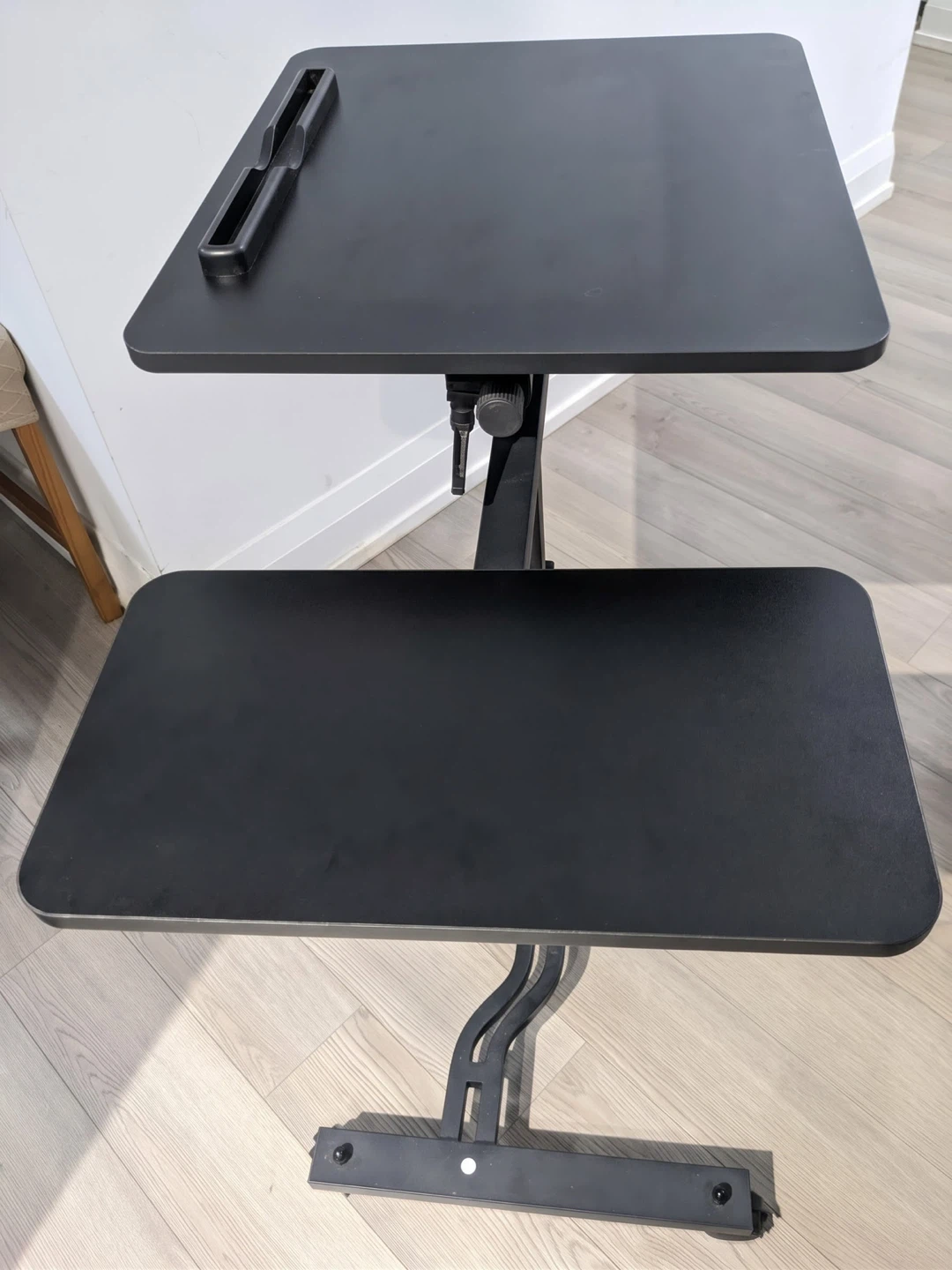 Laptop Cart / Standing Desk - Height Adjustable Mobile Rolling