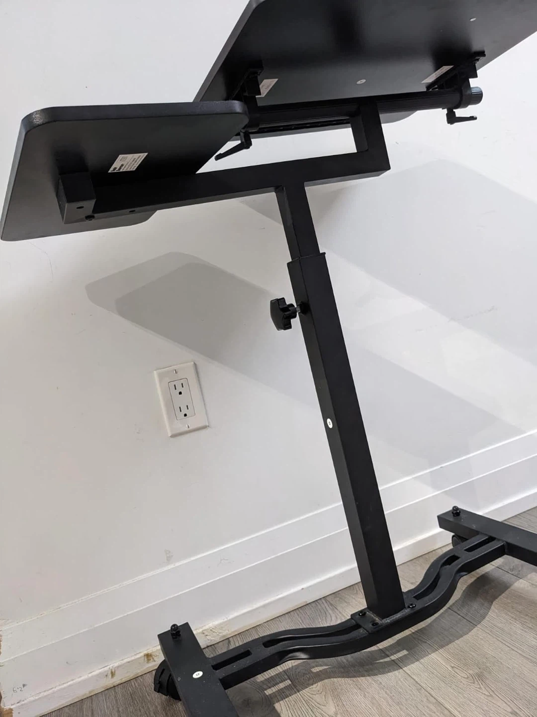 Laptop Cart / Standing Desk - Height Adjustable Mobile Rolling - photo 4