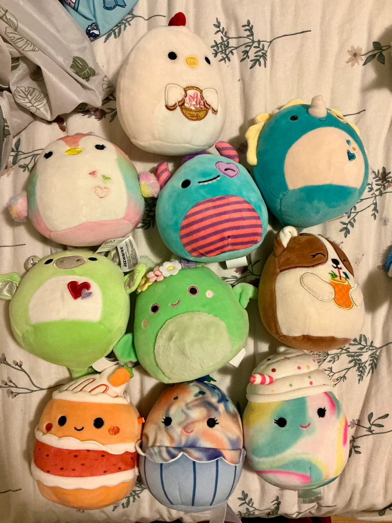 Set of 10 Squishmallows Plush Toys