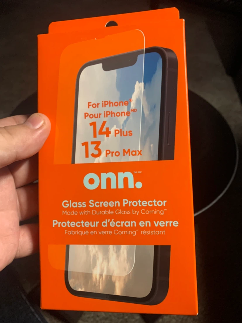 Onn. Glass Screen Protector for iPhone 14 Plus/13 Pro Max - photo 2