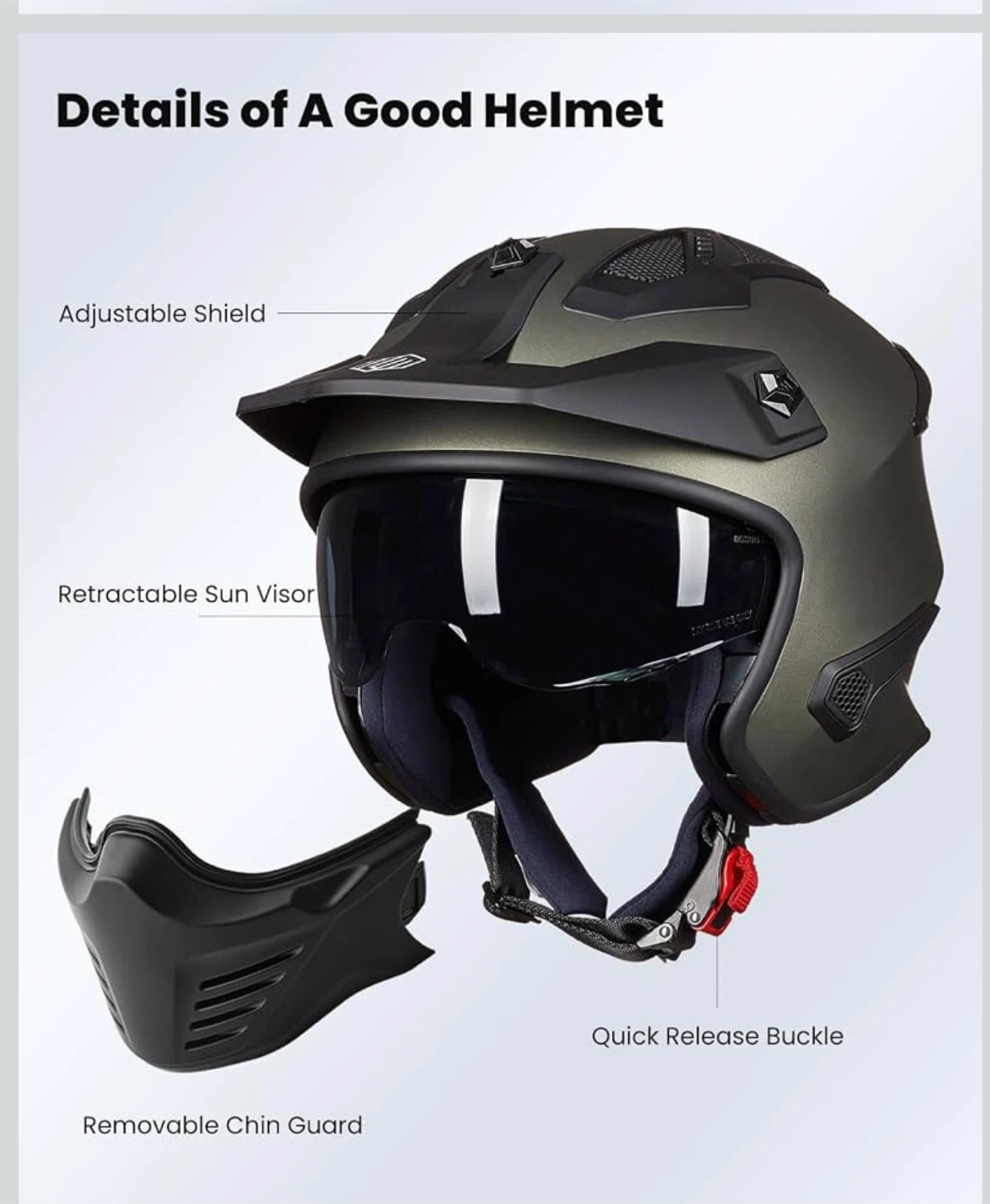 ILM 726X Modular Motorcycle Helmet