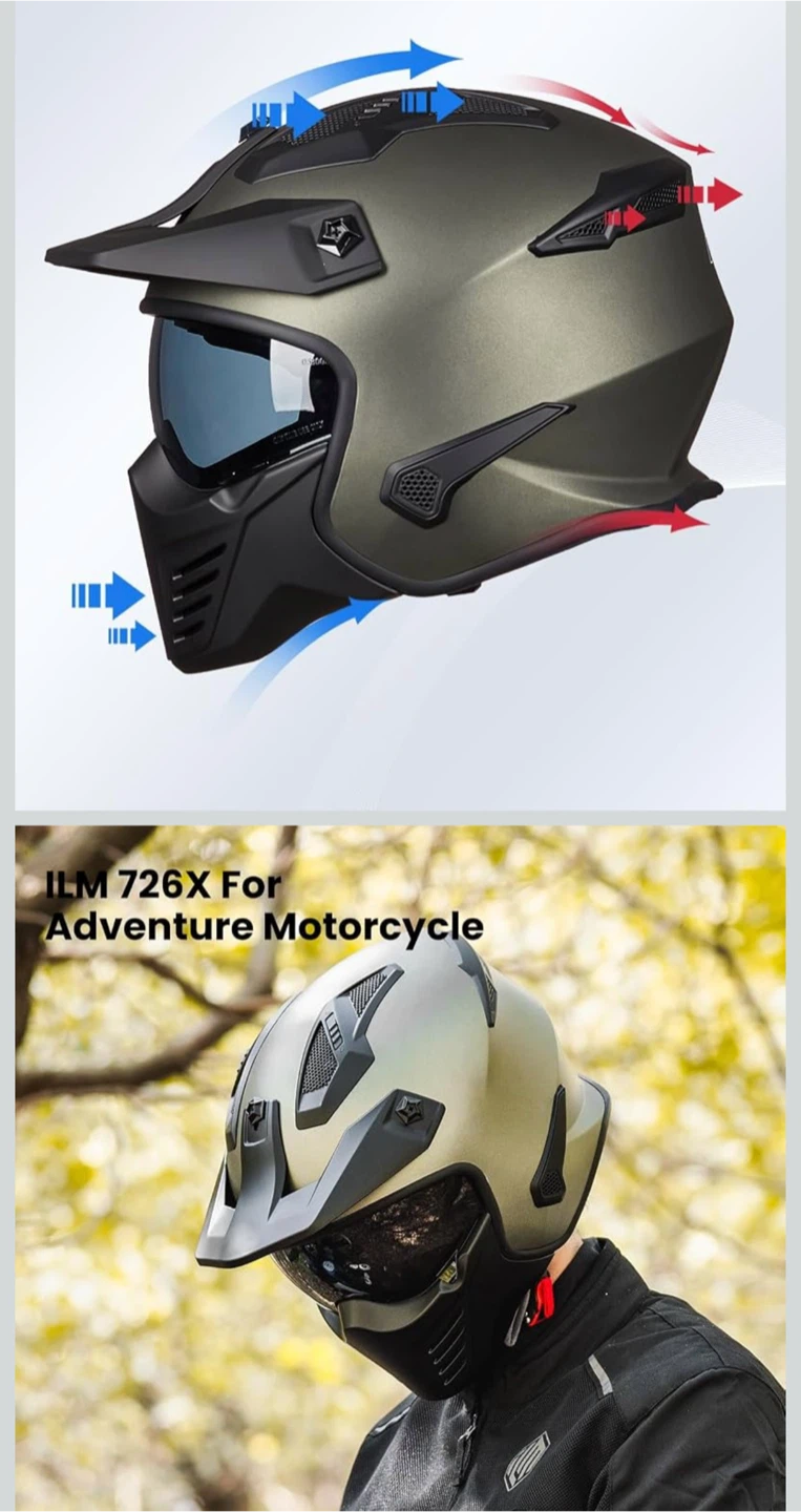 ILM 726X Modular Motorcycle Helmet - photo 3