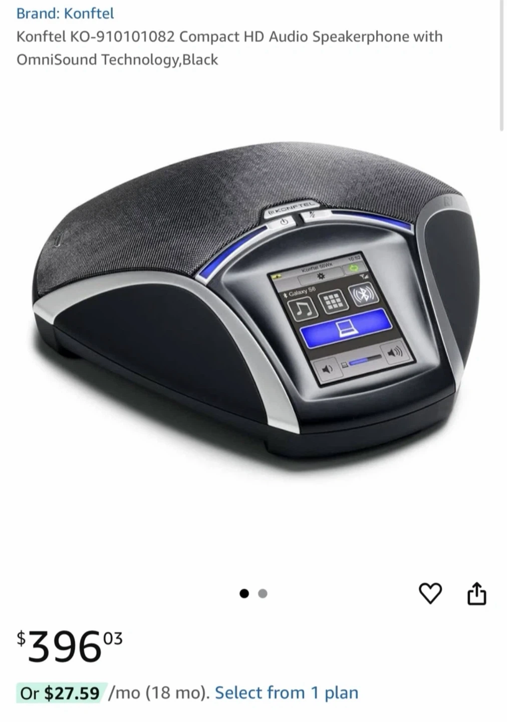 Konftel 55Wx Compact HD Audio Speakerphone