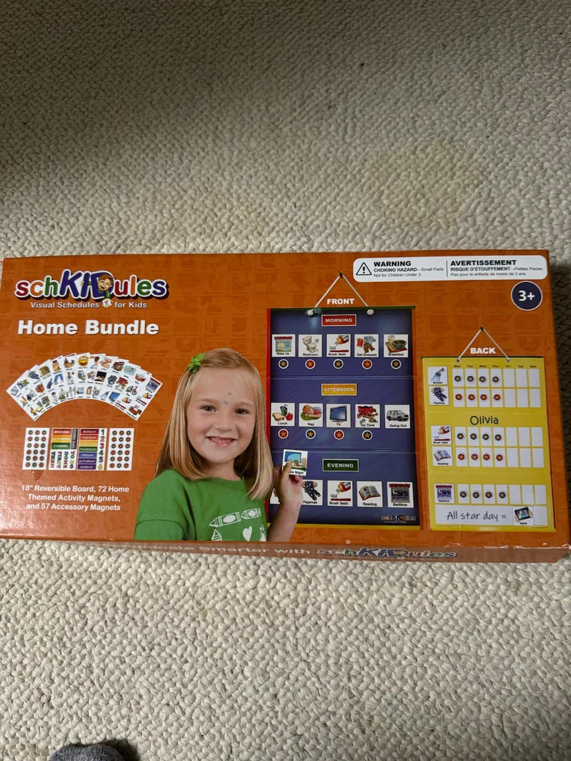 SchKIDules Home Bundle Visual Schedule Set with Activity Magnets