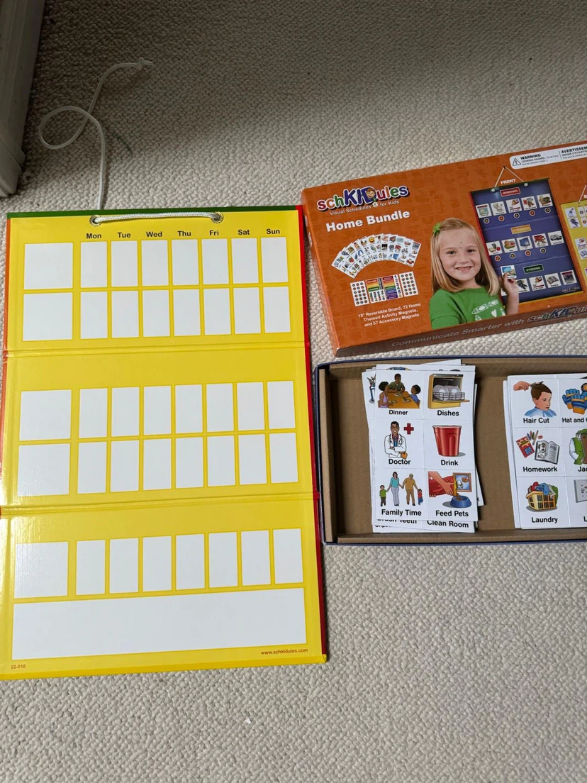 SchKIDules Home Bundle Visual Schedule Set with Activity Magnets - photo 2