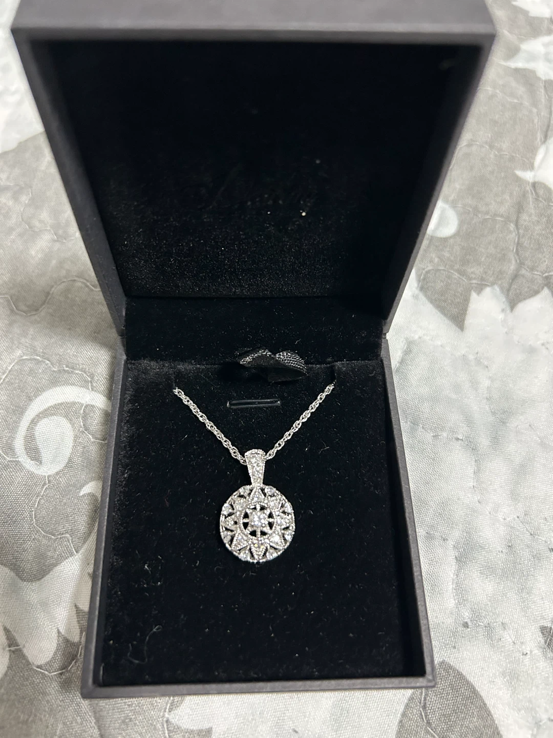 Sparkling Silver Pendant Necklace