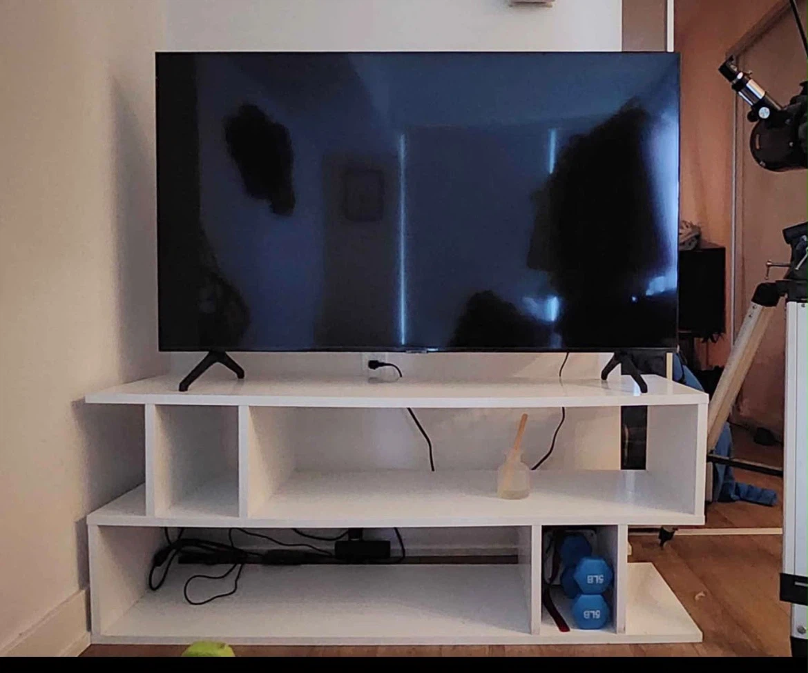 Modern White TV Stand