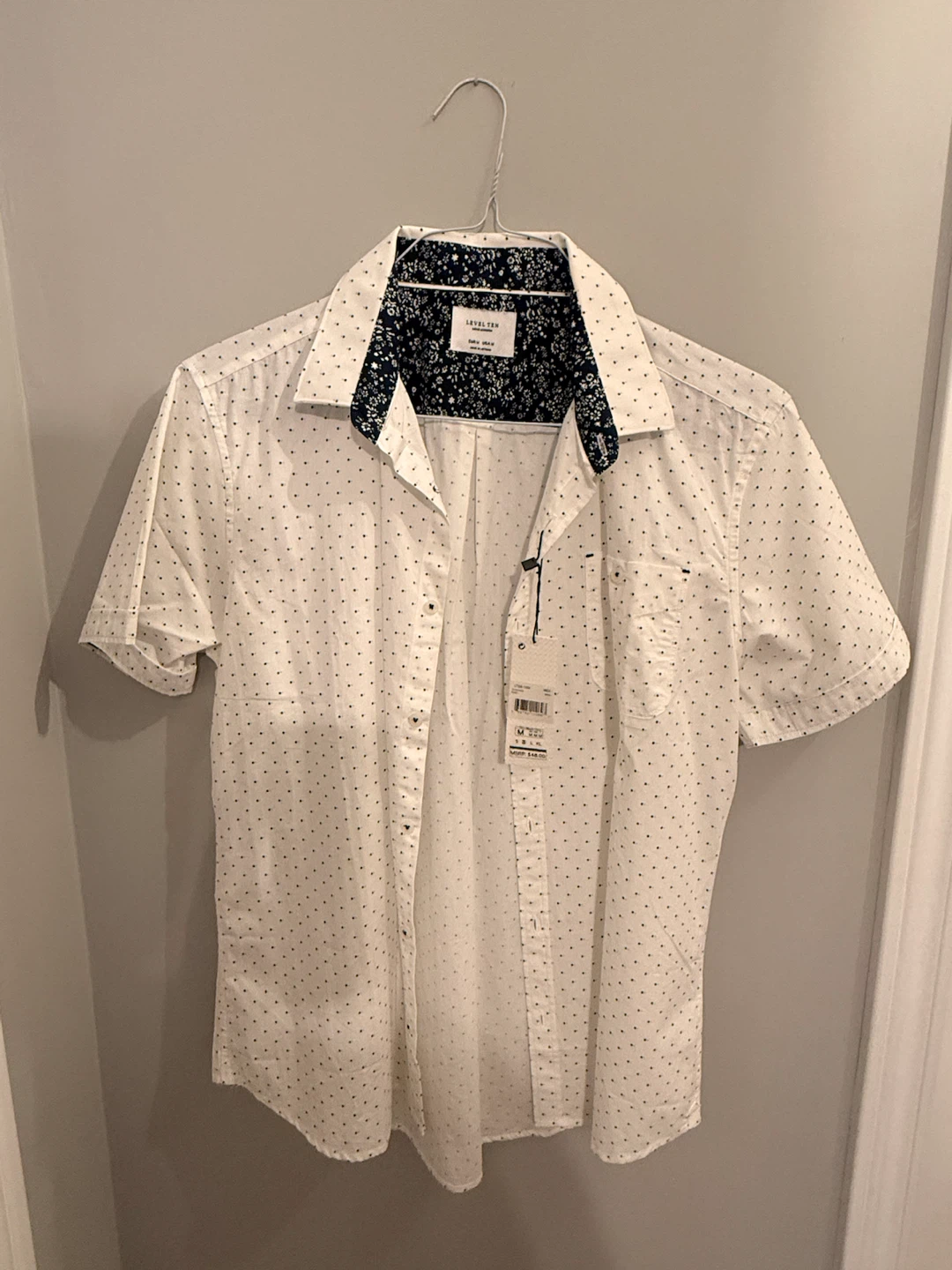 NEW Level Ten Men's 100% Cotton "Peached Poplin" Shirt - Size M - photo 4