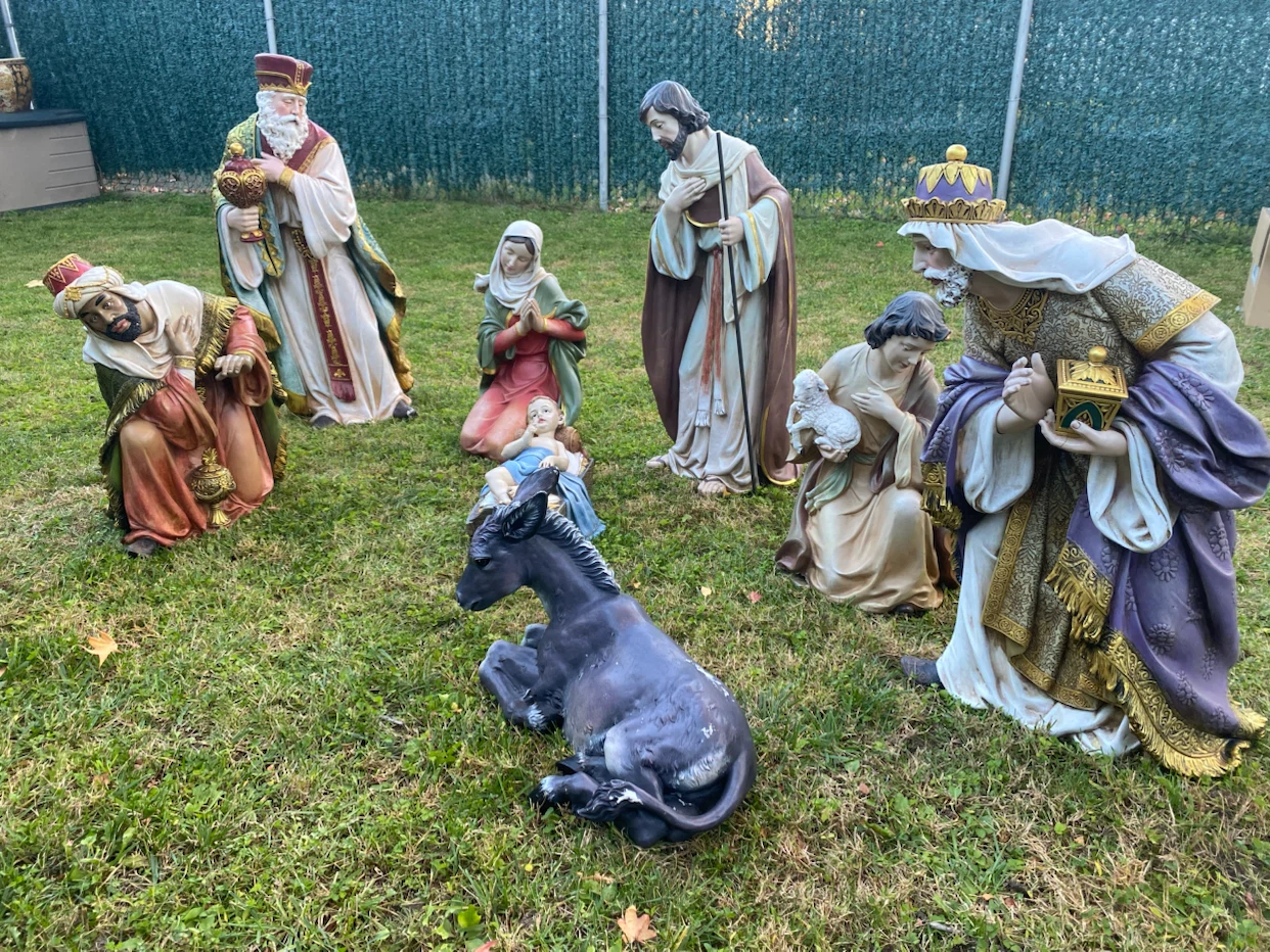 8 piece Large Outdoor Nativity Set