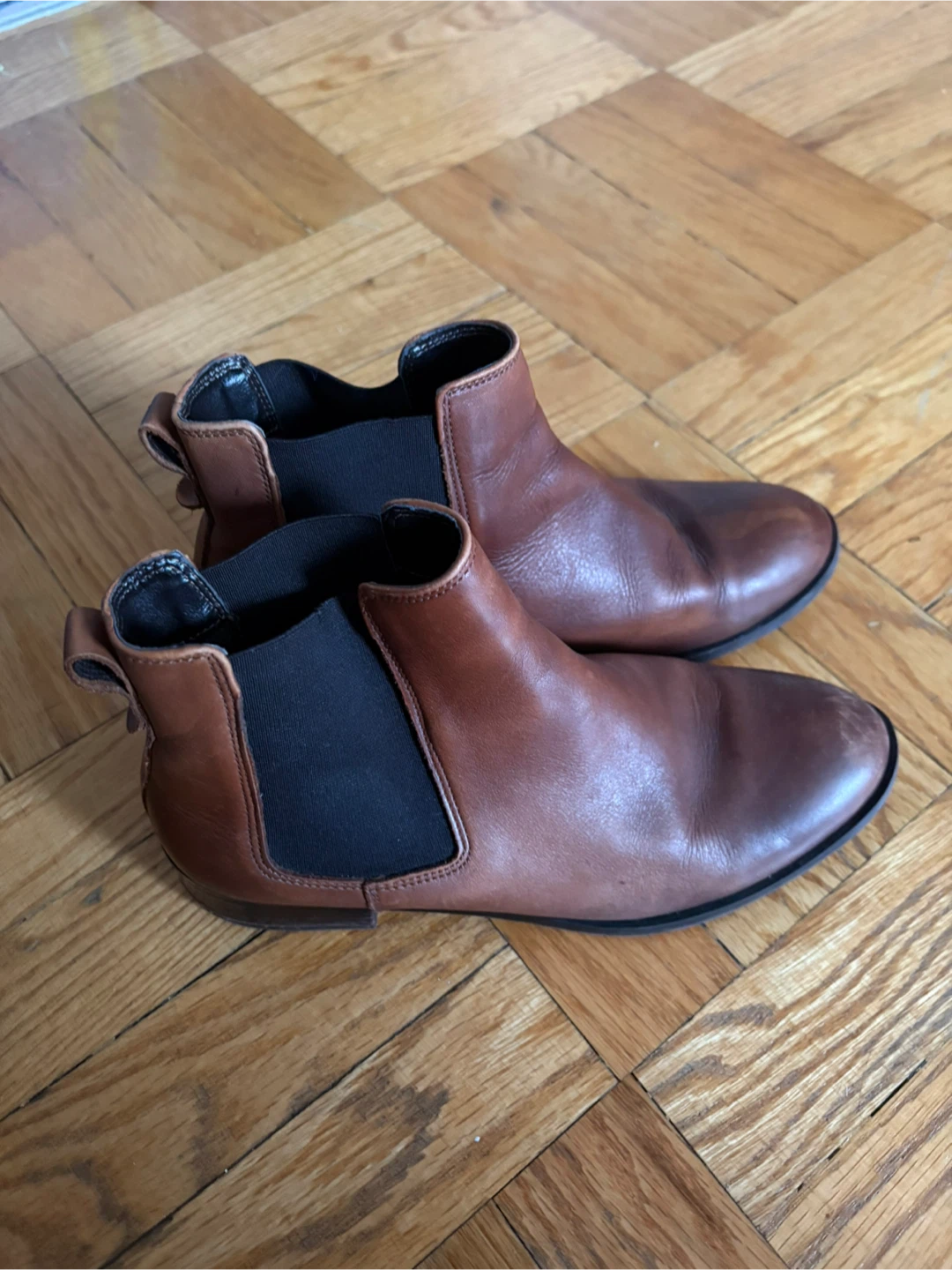 Aldo Brown Leather Chelsea Boots