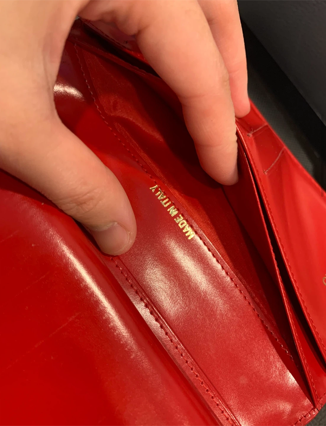 Red Leather Wallet - photo 3