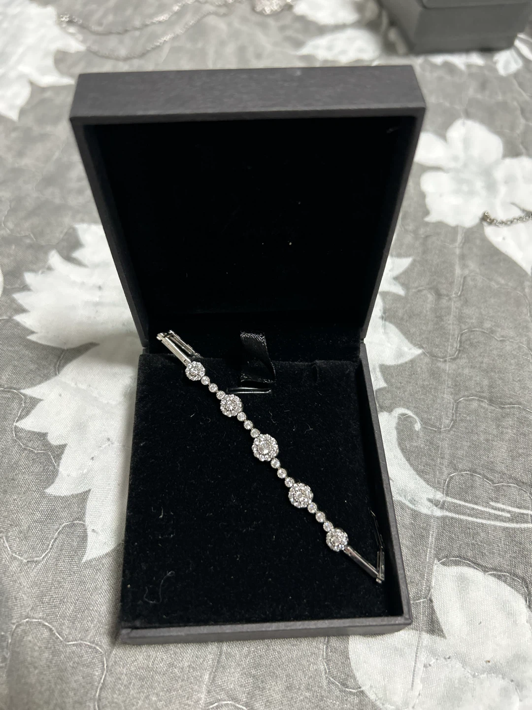 Italian Silver bracelet with Cubic Zirconia