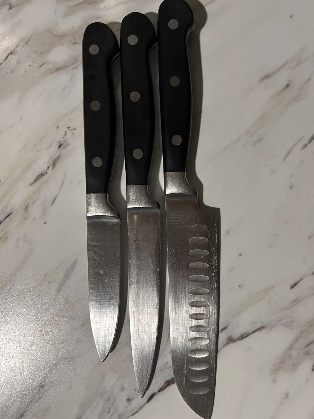 Set of 3 Stainless Steel Kitchen Knives