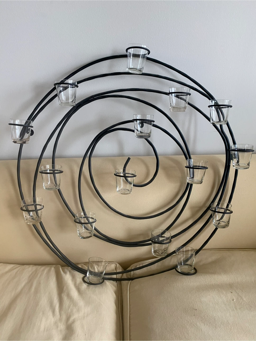 Pottery Barn Spiral Wall Candle Holder
