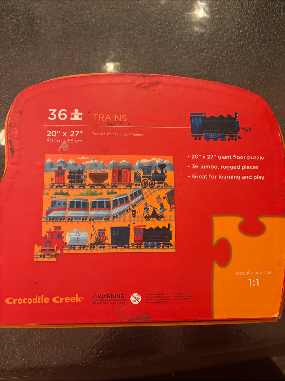 Crocodile Creek Trains Floor Puzzle - photo 3
