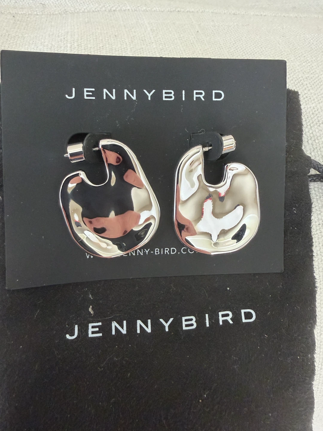 Jenny Bird Silver Hoop Earrings - photo 2