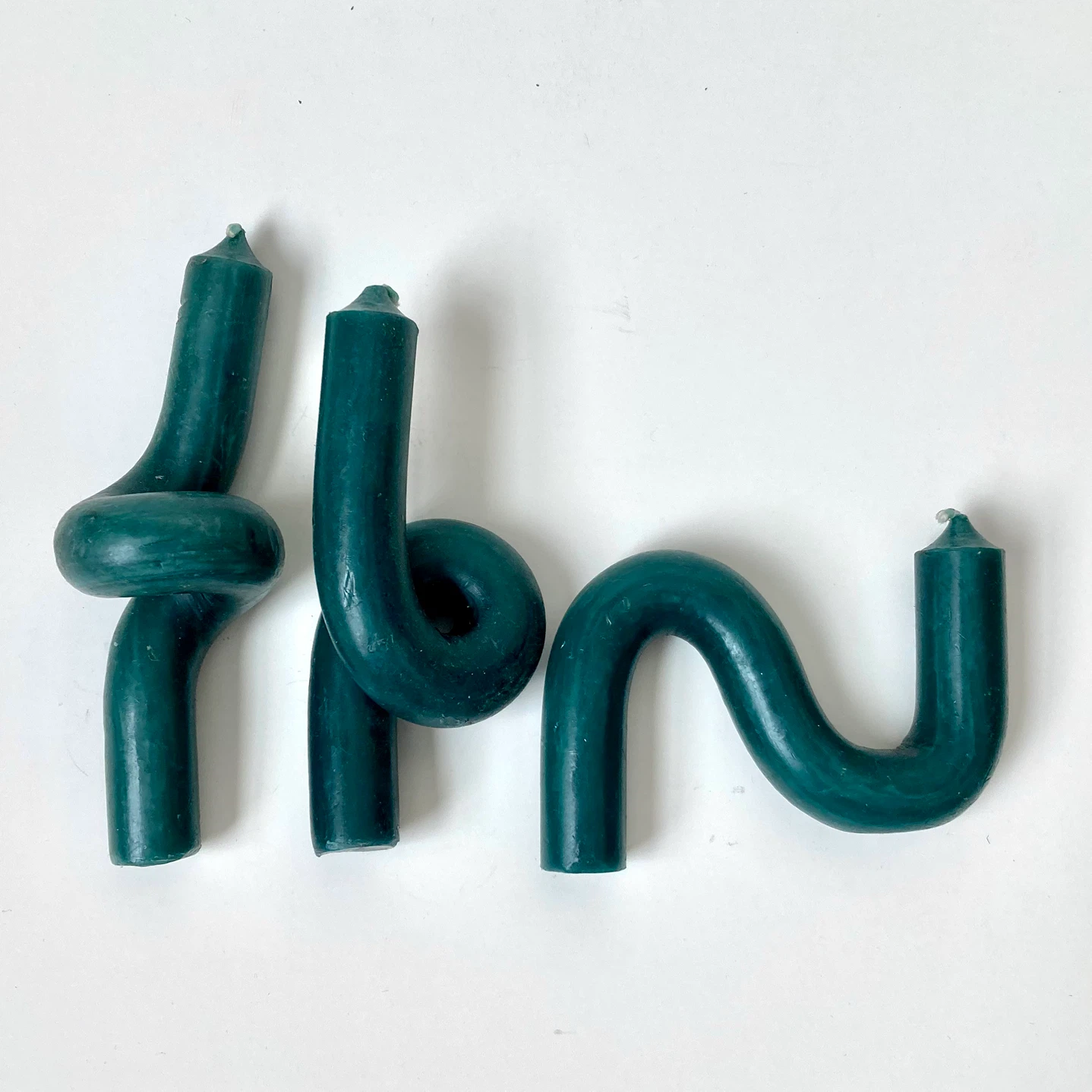 Set of 6 Modern Sculptural Wax Art Candles - photo 2