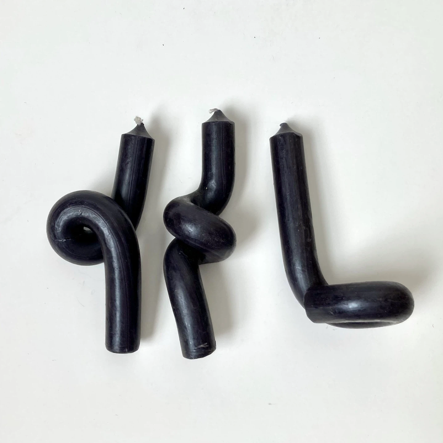 Set of 6 Modern Sculptural Wax Art Candles - photo 4