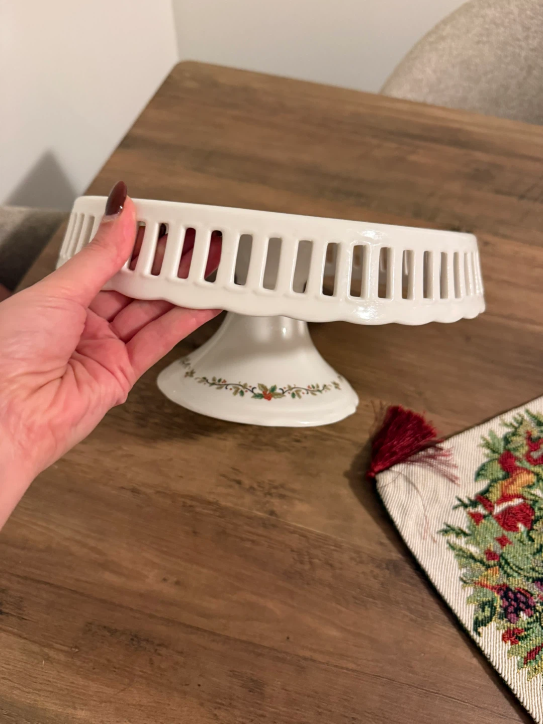 Christmas Holiday Cake Stand