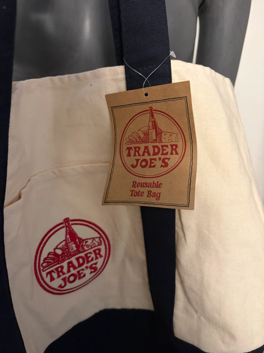Trader Joe's Reusable Canvas Tote Bag - photo 3