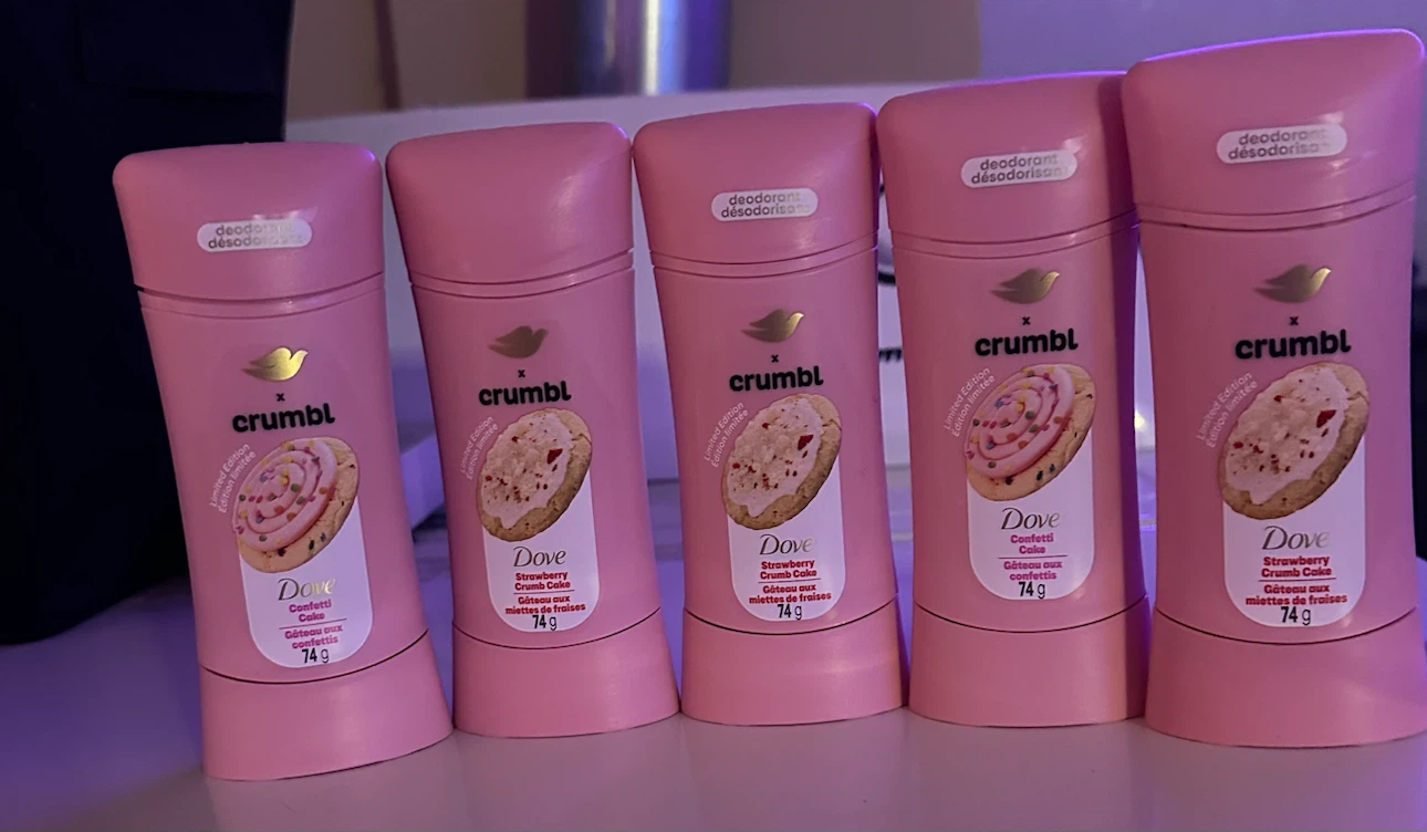 5 Pack Dove x Crumbl Deodorant