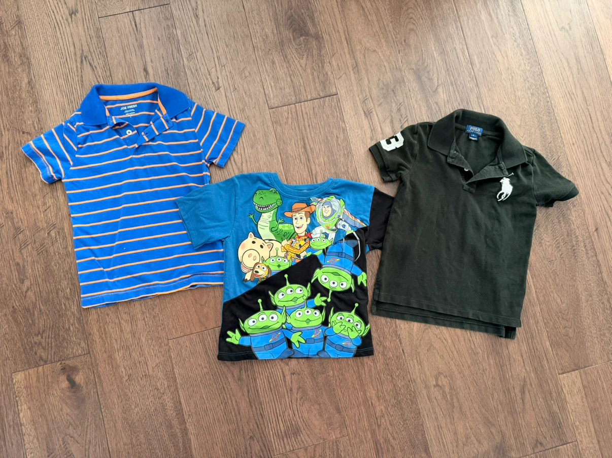 $5 for all!! Kids Polo and Graphic T-shirt Bundle - Size 6