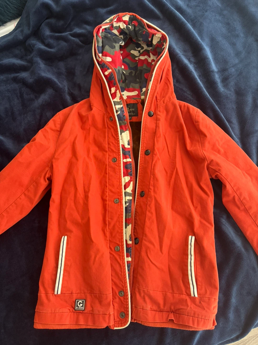 Orange Hooded Jacket