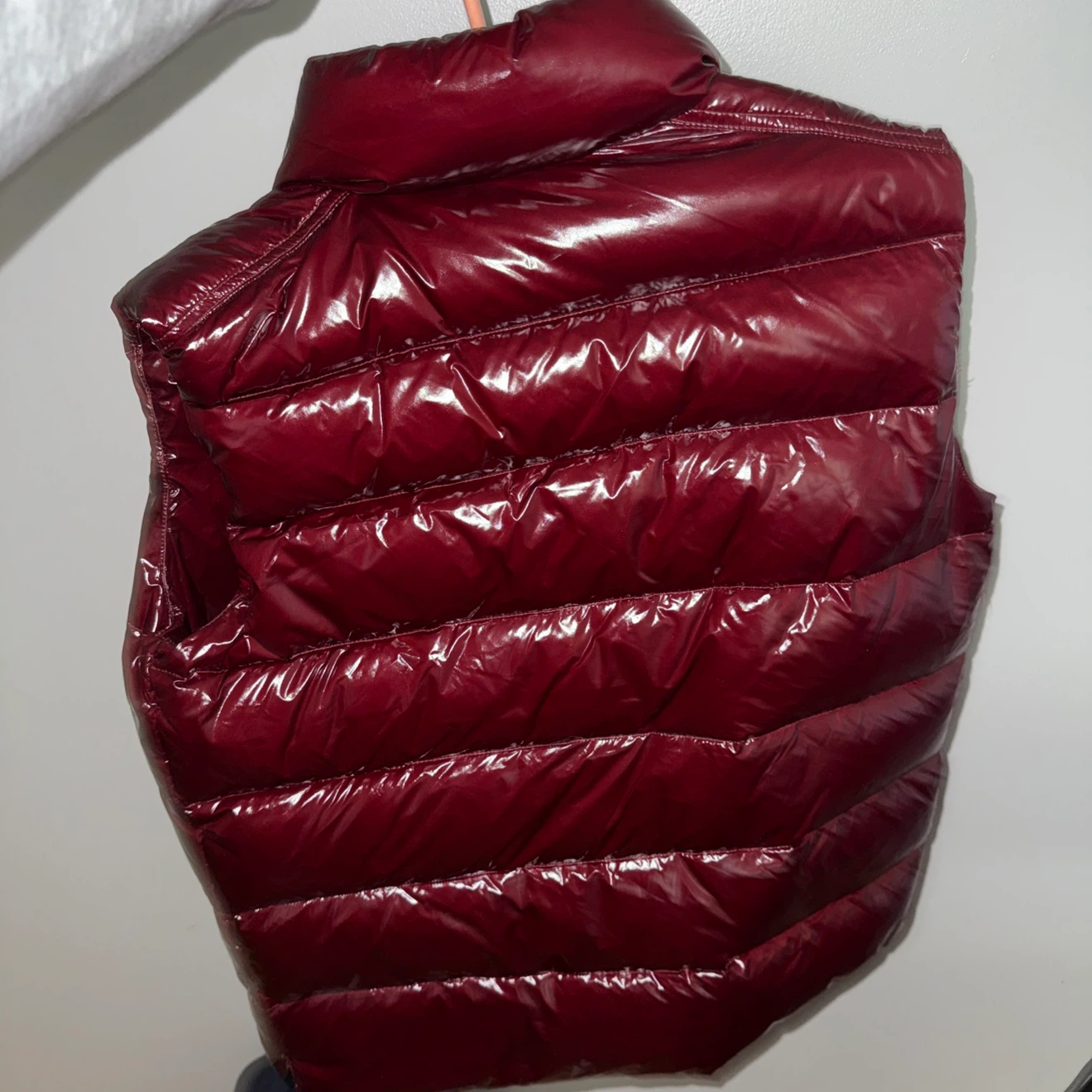 Moncler Shiny Burgundy Puffer Vest - photo 2