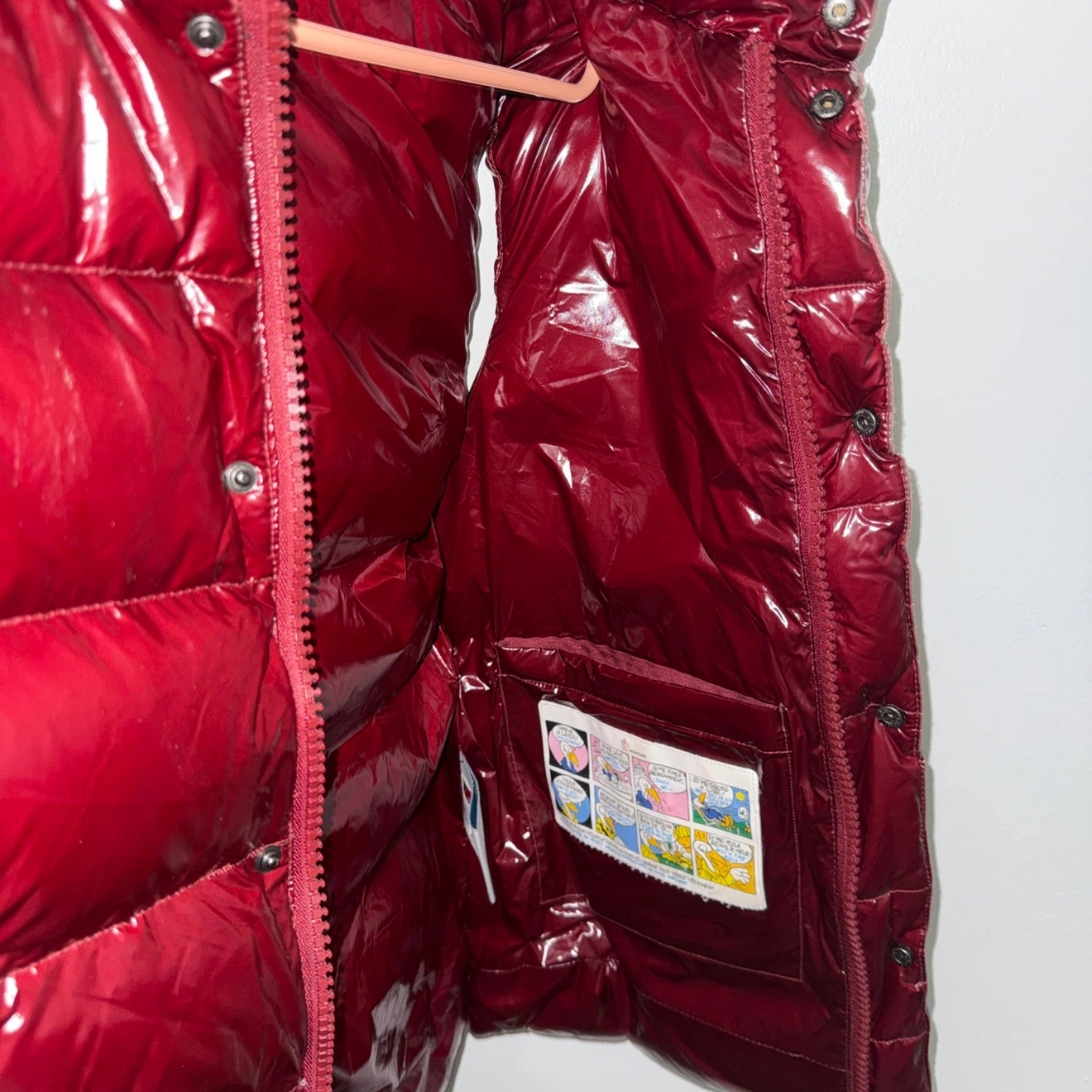 Moncler Shiny Burgundy Puffer Vest - photo 3