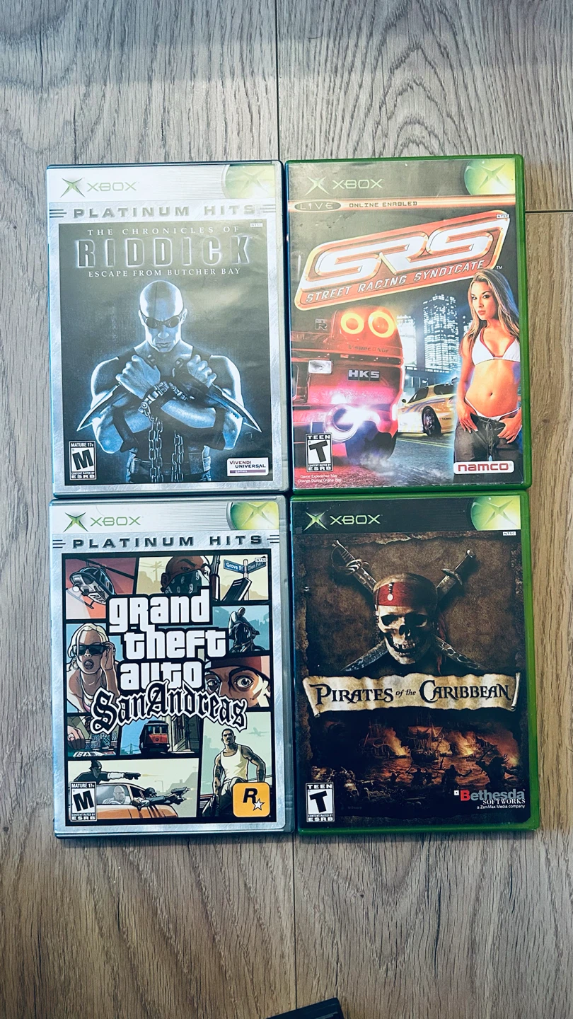 Original Xbox Games Bundle – GTA San Andreas, Riddick, SRS