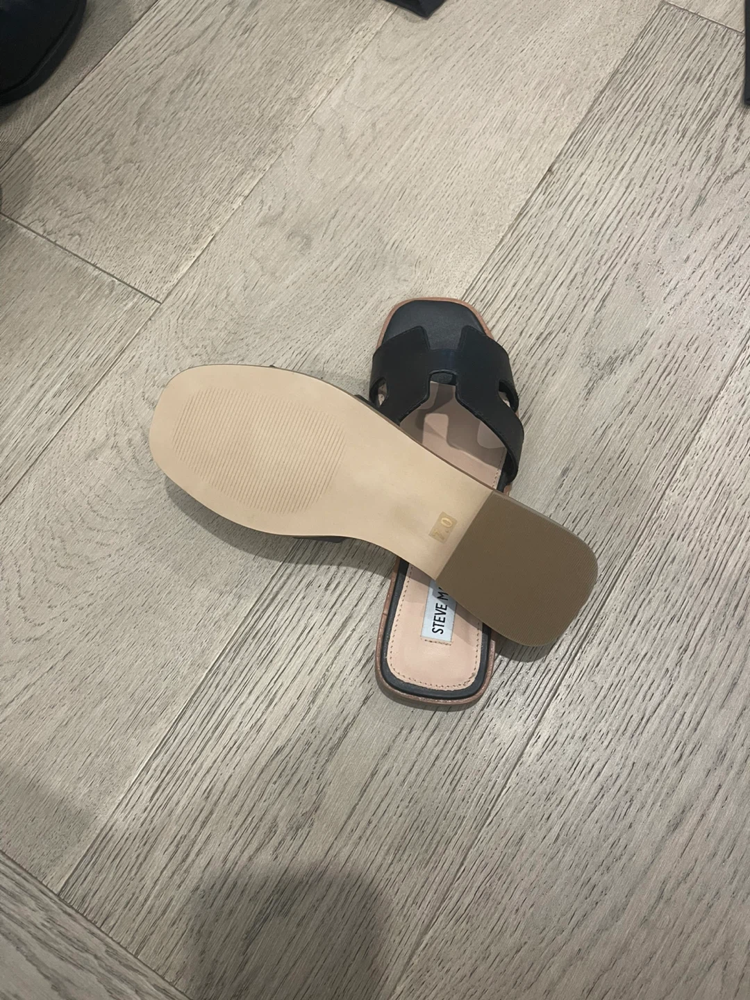 Steve Madden Black Sandals Size 7 - photo 2