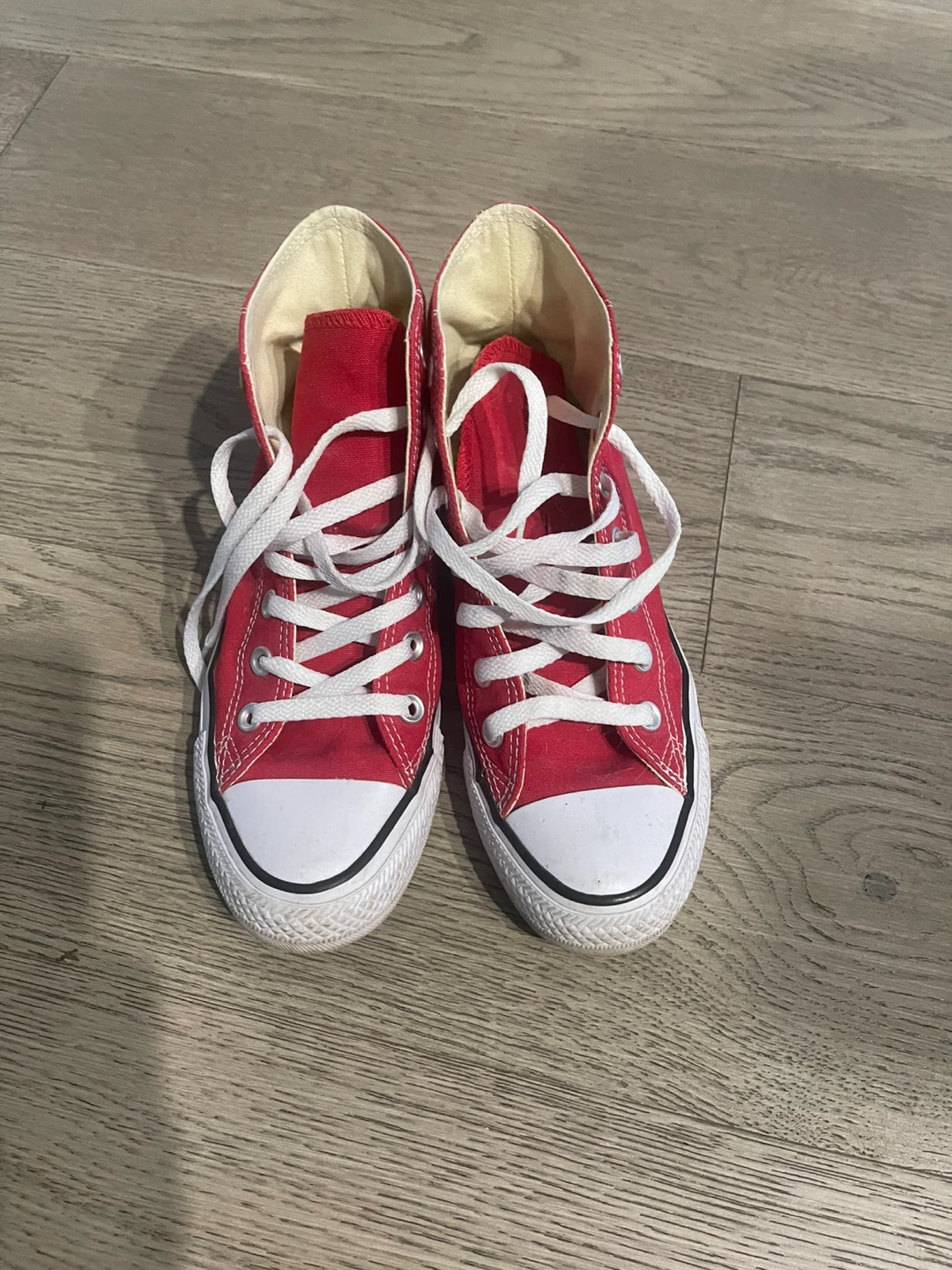 Red Converse Chuck Taylor High Tops