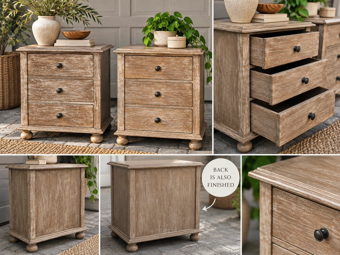 RESTORATION HARDWARE–INSPIRED NIGHTSTANDS |SET OF 2 - photo 4