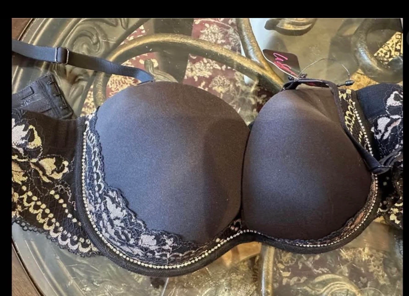 Lasenza rhinestone lace bra