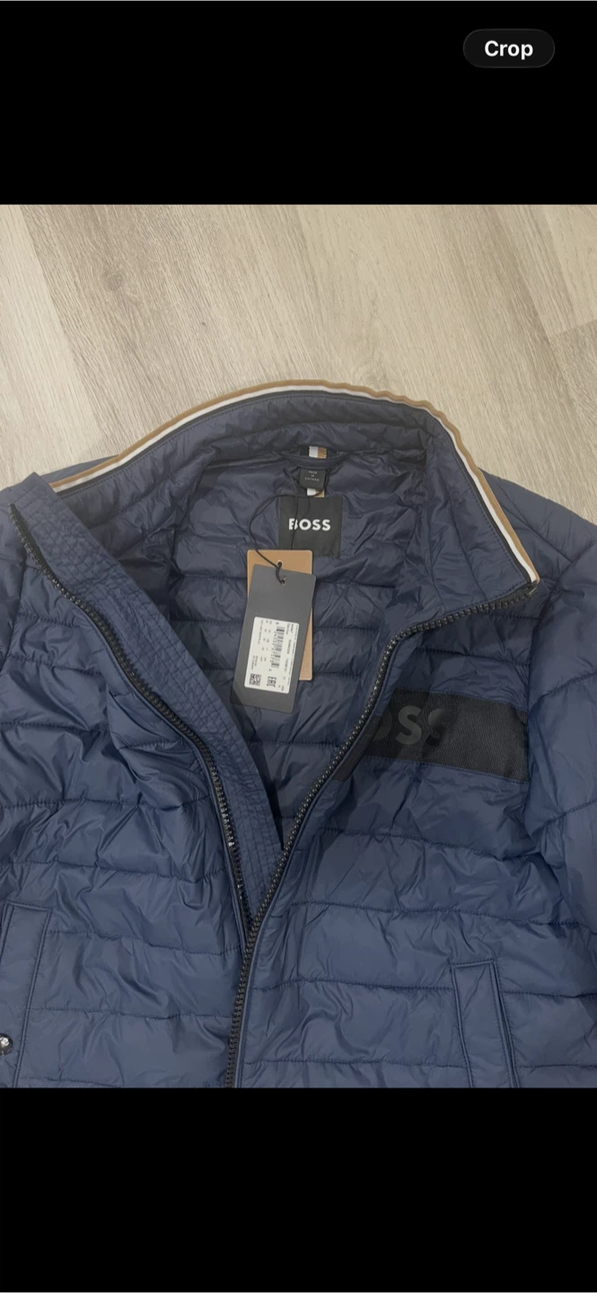 New BOSS Darolus Quilted Jacket - Navy Blue - photo 3