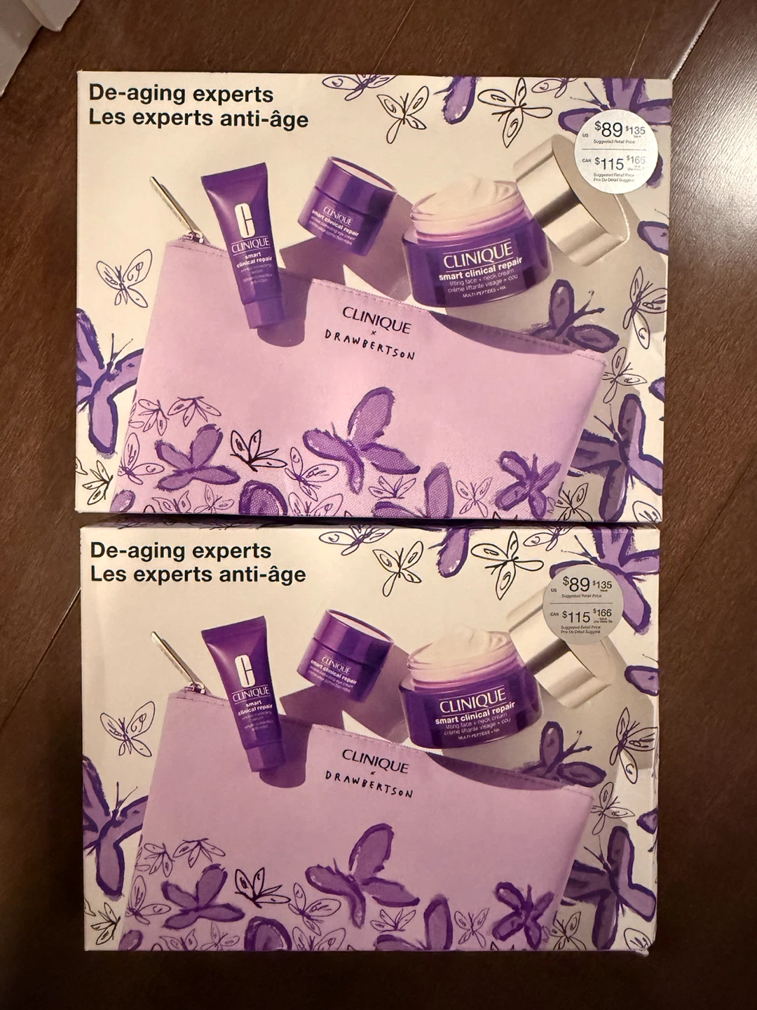 2 new Clinique De-Aging Experts Gift Set