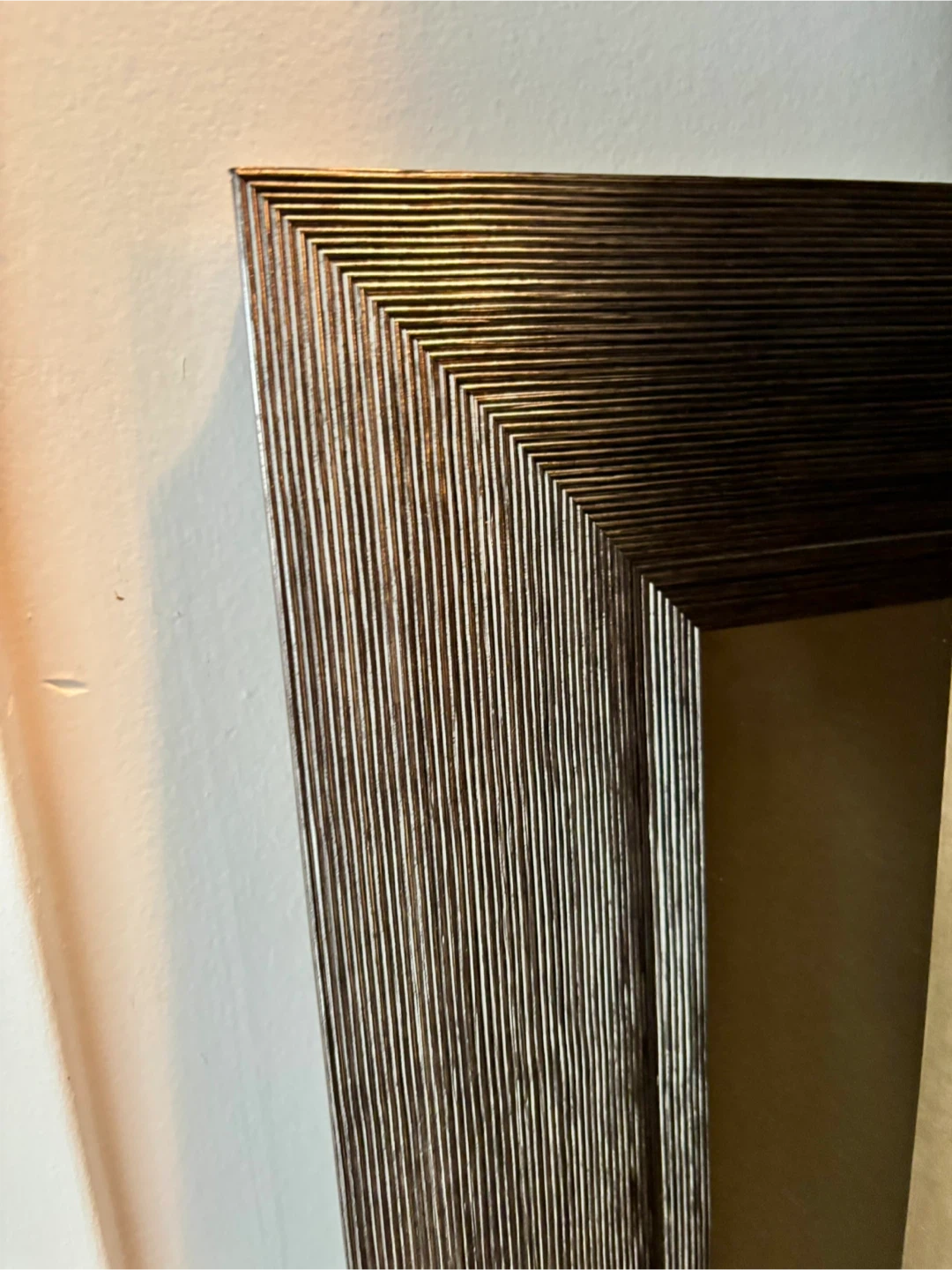 Rustic Wood Framed Wall Mirror - photo 2