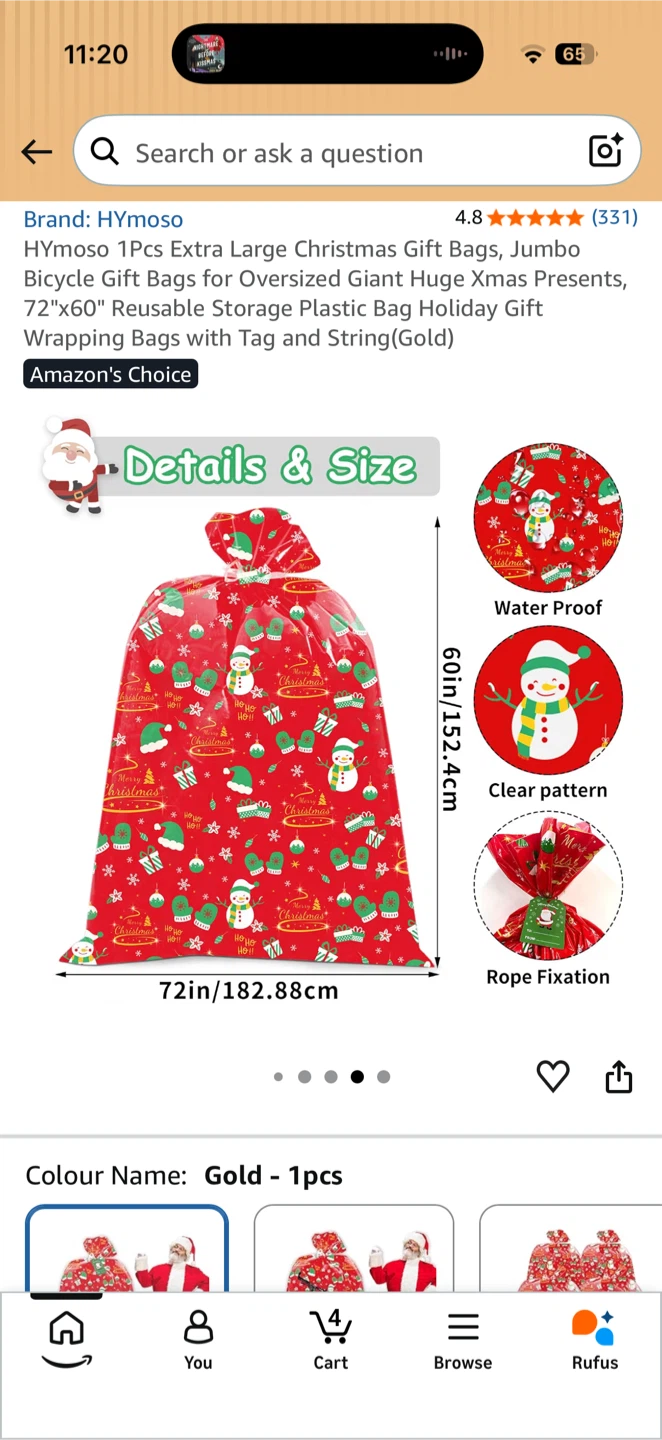 Jumbo Christmas Gift Bags - photo 2
