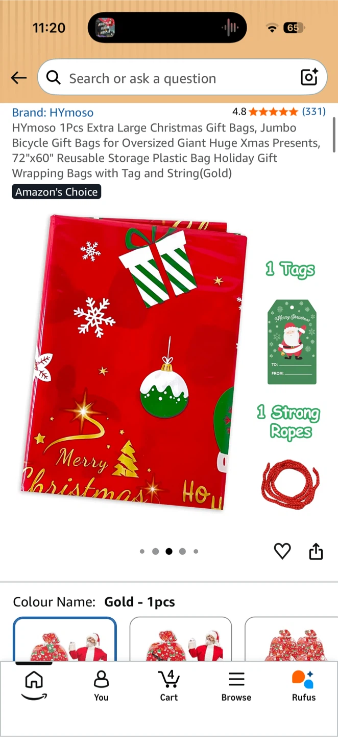 Jumbo Christmas Gift Bags - photo 3