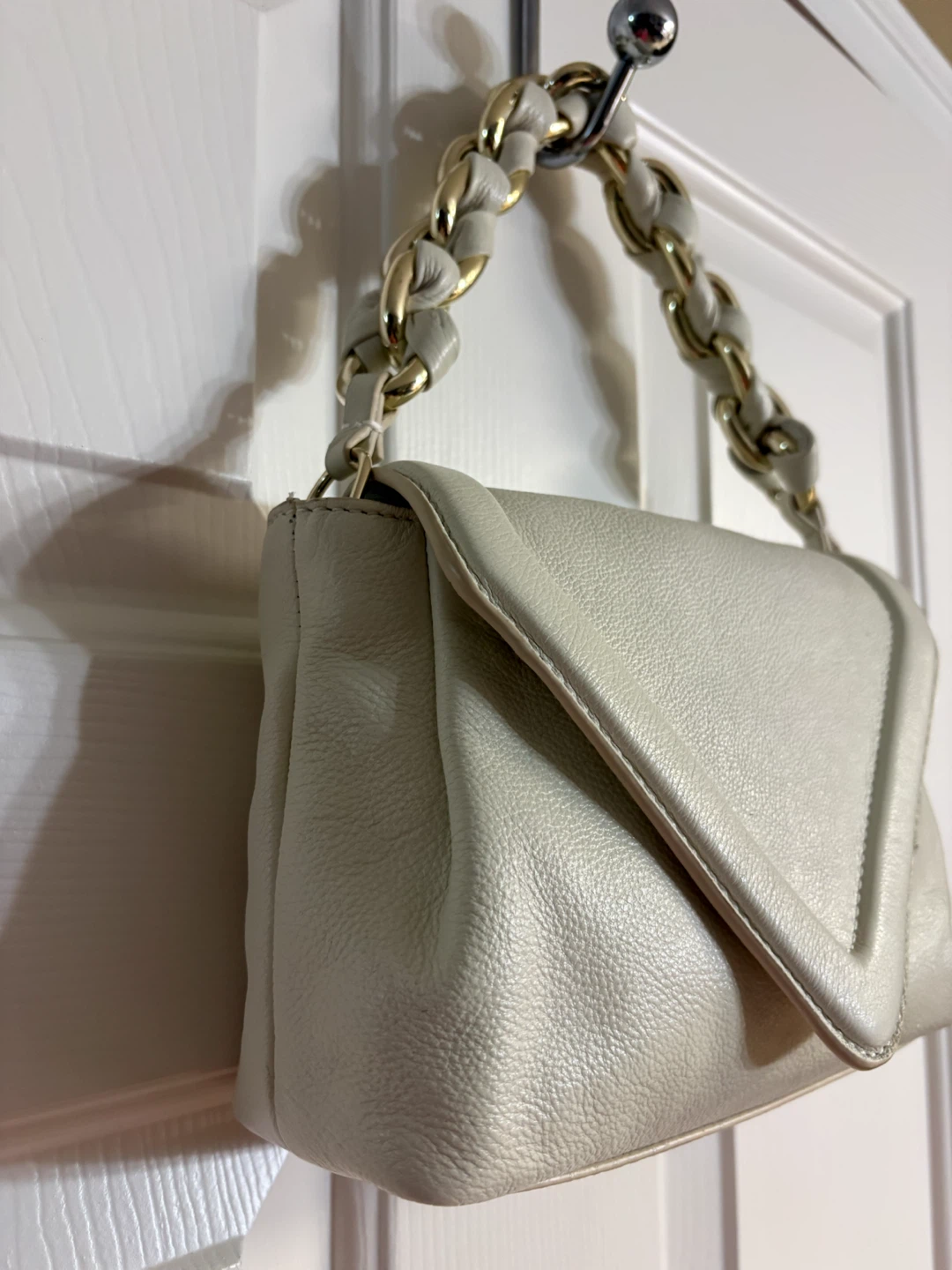 Vince Camuto “Lyona” Cream Leather Handbag - photo 2