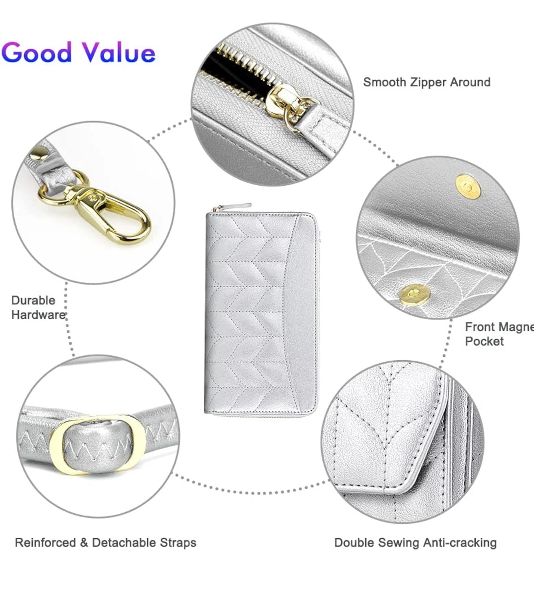 Nuoku Silver All-in-One RFID Wristlet Purse - photo 4