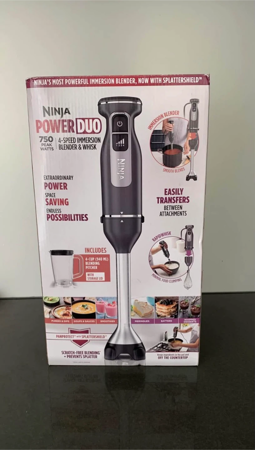 Ninja PowerDuo Immersion Blender & Whisk – Brand New!